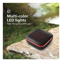 Philips Audio Bluetooth Speaker TAS2505B 6W with LED Lights - Black