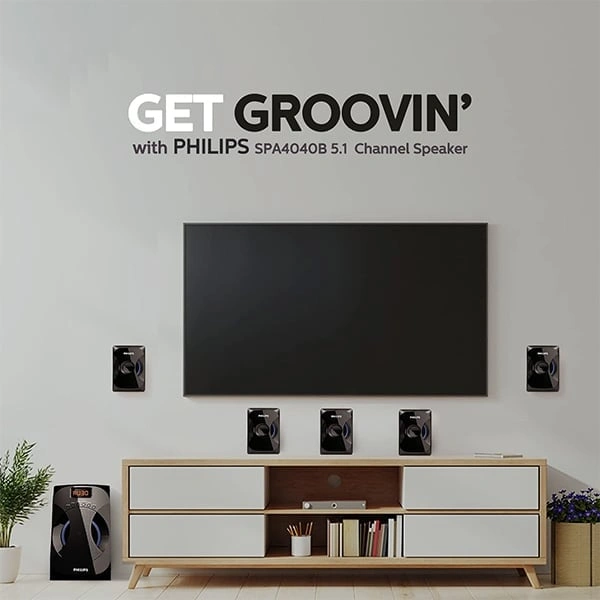 Philips Audio SPA4040B/94 45W Speakers