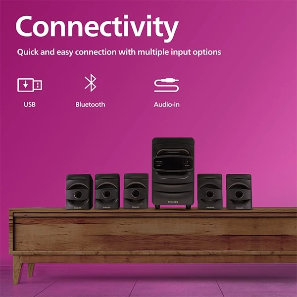 Philips Audio SPA5128B 40W Bluetooth Speaker