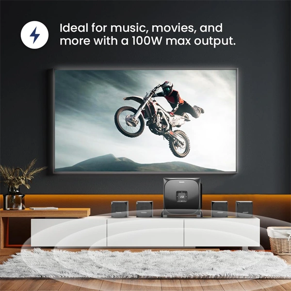 Philips Audio SPA8170B 4.1Ch 100W Bluetooth Multimedia Speaker