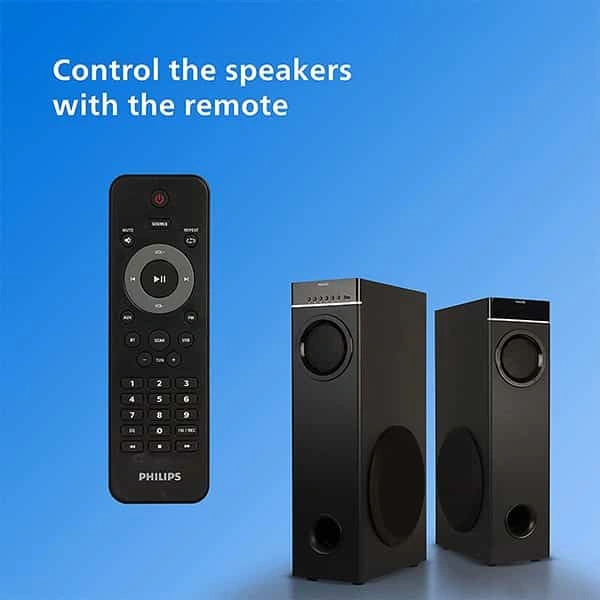 Philips Audio SPA9070 70W Tower Speaker with Mic