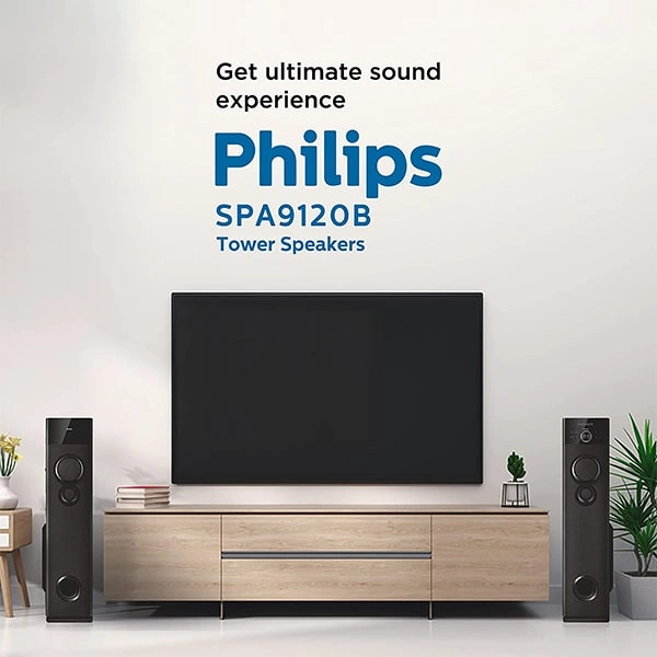 Philips Audio SPA9120B/94 Tower Speakers