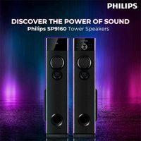 Philips Audio SPA9160 2.0CH 160W Multimedia Tower Speakers