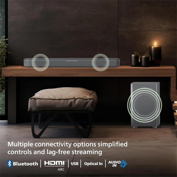 Philips Audio TAB5309 2.1CH 240W Bluetooth Soundbar