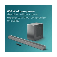 Philips Audio TAB8947 3.1.2CH 660W Dolby Atmos Soundbar with Wireless Subwoofer