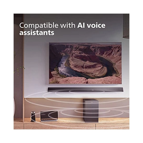 Philips Audio TAB8947 3.1.2CH 660W Dolby Atmos Soundbar with Wireless Subwoofer
