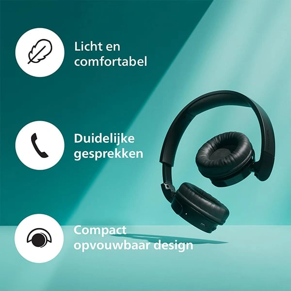 Philips Audio TAH4209BK Bluetooth Headphone