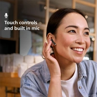 Philips Audio TAT1169BK/94 True Wireless Earbuds - Black - Black