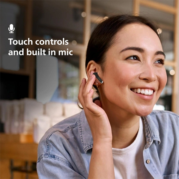 Philips Audio TAT1169BK/94 True Wireless Earbuds - Black - Black