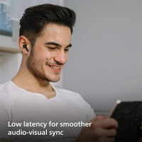 Philips Audio TAT1169BK/94 True Wireless Earbuds - Black - Black