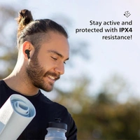 Philips Audio TAT1169BK/94 True Wireless Earbuds - Black - Black
