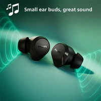 Philips Audio TAT1209BK True Wireless Earbuds - White - White