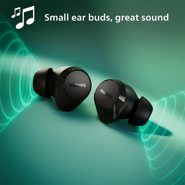 Philips Audio TAT1209BK True Wireless Earbuds - White - White