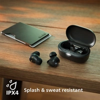 Philips Audio TAT1209BK True Wireless Earbuds - White - White