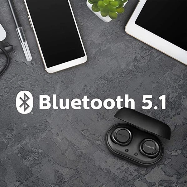 Philips Audio TAT1215 Wireless Earbuds - Black