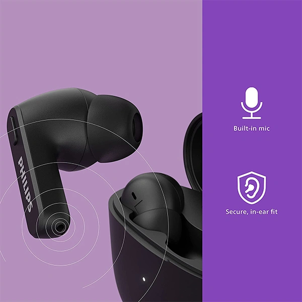 Philips Audio TAT2206 Wireless Earbuds - Black, Gold, Silver