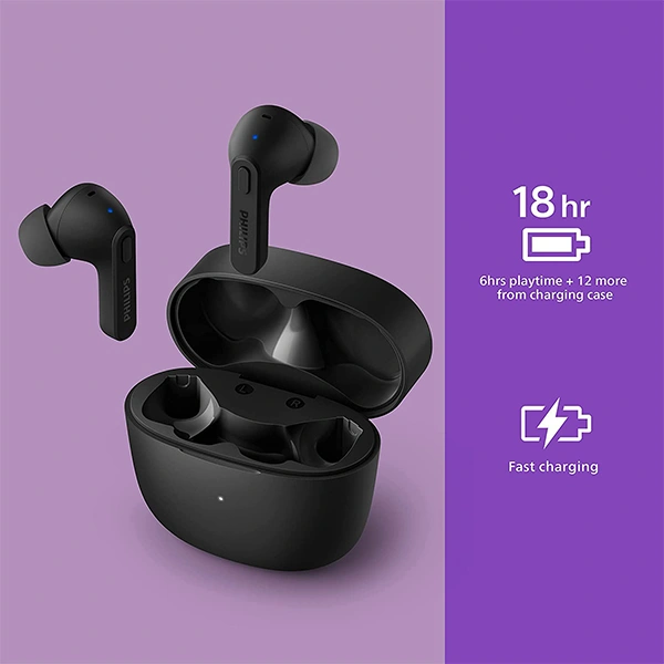 Philips Audio TAT2206 Wireless Earbuds - Black, Gold, Silver