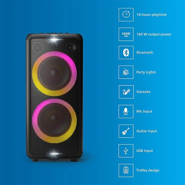 Philips Audio TAX5206 160W Party Speaker