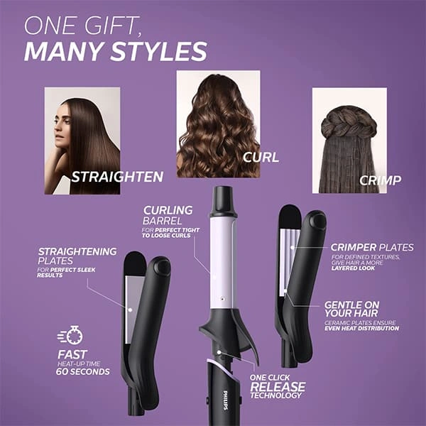 Philips BHH816/00 Crimp Straighten or Curl