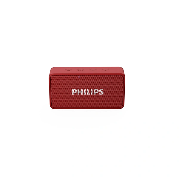Philips BT64A Portable Bluetooth Speaker - Red - Red