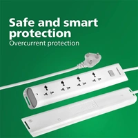 Philips CHP2442W Power Strips with 4 Universal Socket - 1.4M