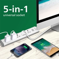 Philips CHP2452W Power Strips 5 Universal Socket Single Switch - 1.4M