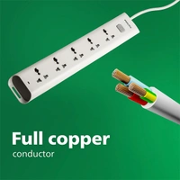 Philips CHP2452W Power Strips 5 Universal Socket Single Switch - 1.4M