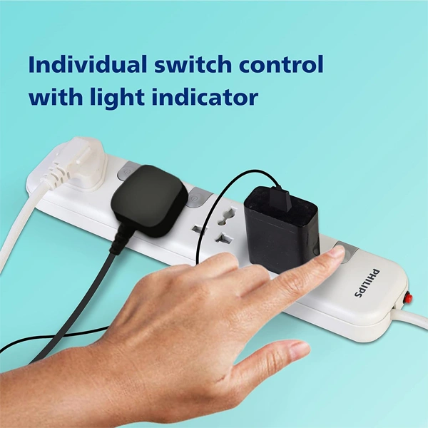 Philips CHP3441W Power Strips with 4 Universal Socket - 1.4M