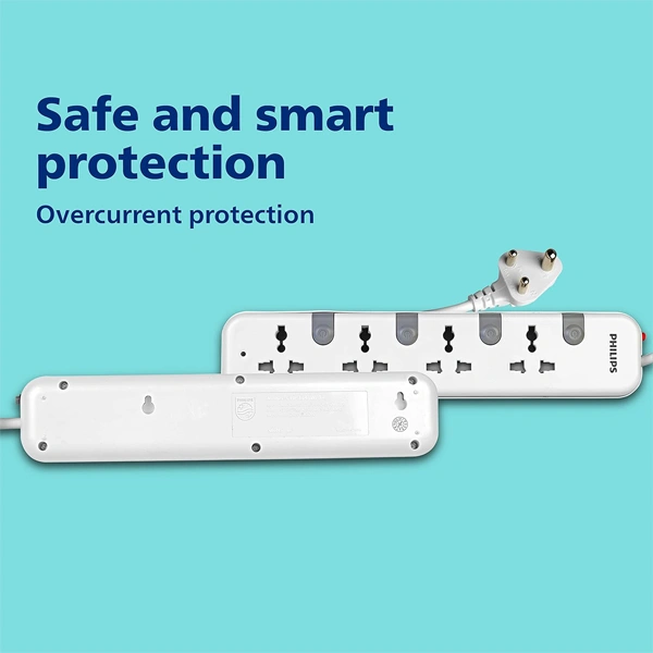 Philips CHP3441W Power Strips with 4 Universal Socket - 1.4M