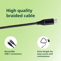 Philips DLC5204C/00 USB-C to USB-C Cable - 1.2M