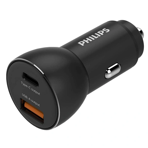 Philips DLP2521 36W Dual USB Car Charger with Rapid Charging