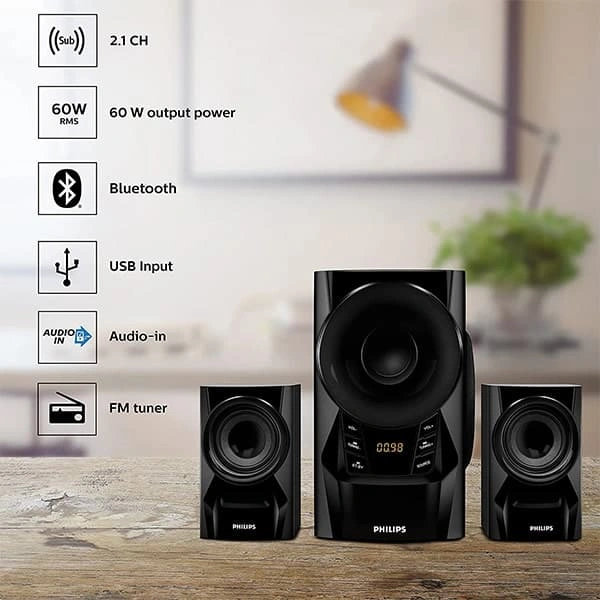 Philips MMS6080B/94 60W Portable Home Theatre