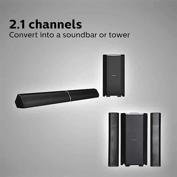 Philips MMS8085B/94 Convertible 80W Home Theatre