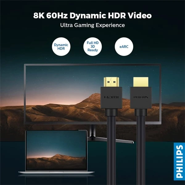 Philips SWV9433 8K UHD HDMI Cable - 3M