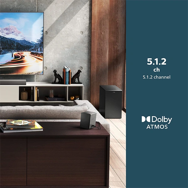 Philips TAB8967 7.1 Ch (5.1.2) Real Surround Soundbar