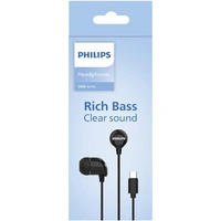 Philips TAE2146BK/00 USB-C In-Ear Wired Earphones - Black - Black