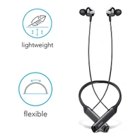 Philips TAPN402BK In Ear Neckband Bluetooth Earphones with IPX4 Splash-Proof Design - Black, White