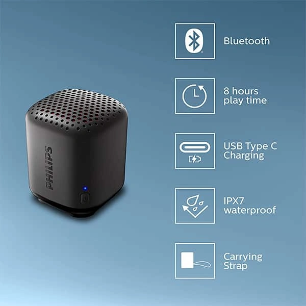 Philips TAS1505 Portable Wireless Bluetooth Speaker