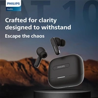 Philips PHILIPS TAT1050BK/94 Truly Wireless Earbuds with ANC - Black - Black