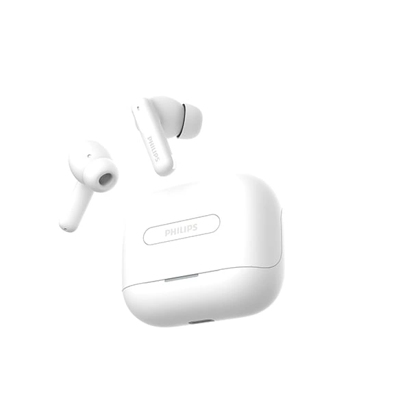 Philips PHILIPS TAT1050BK/94 Truly Wireless Earbuds with ANC - White - White
