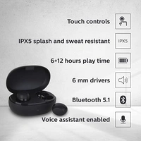 Philips TAT1235 Noise Isolation Truly Wireless Earbuds with Mic