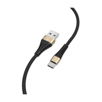 Play PLAY BC2 USB-A to Type-C Fast Charging Cable with 1.2M Length - Black