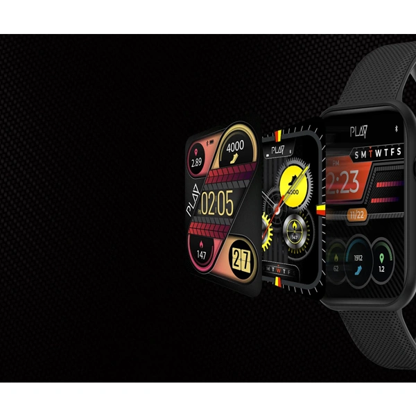 Play PLAY DIAL 3 Full Touch Smart Watch - Grey - Grey