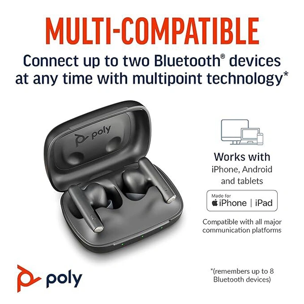 Poly Voyager Free 60 True Wireless Earbuds