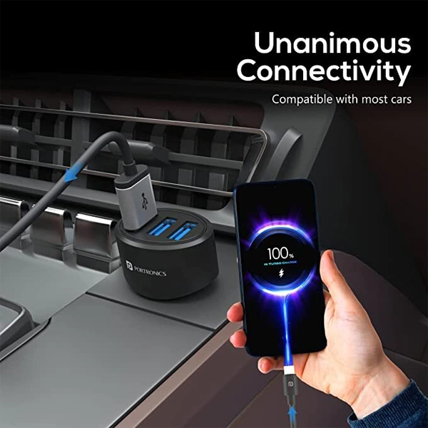 Portronics 17W Car Power 12 Car Charger