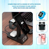 Portronics Bella 2 3 in 1 15W Magnetic Wireless Charging Station