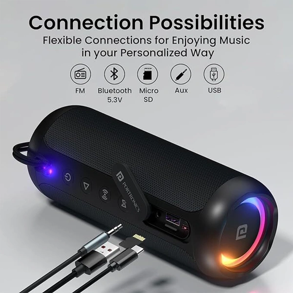 Portronics Breeze 5 25W Portable Bluetooth Speaker