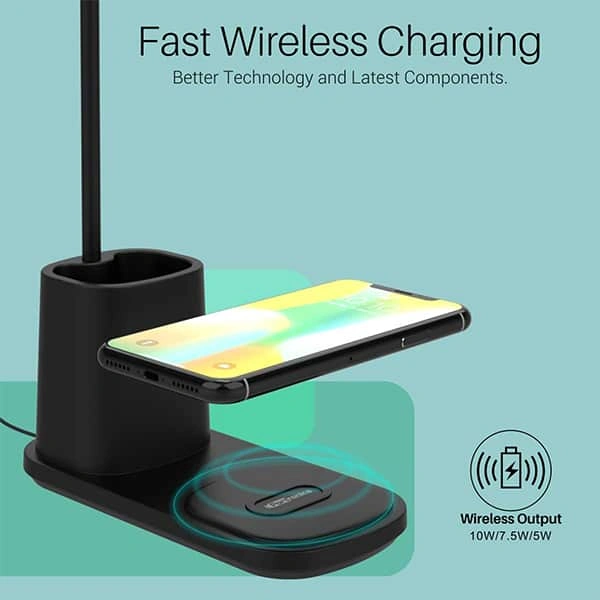 Portronics Brillo II Lamp with Wireless Charging