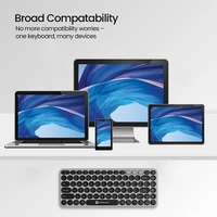 Portronics Bubble 2.0 Wireless Keyboard - Black - Black