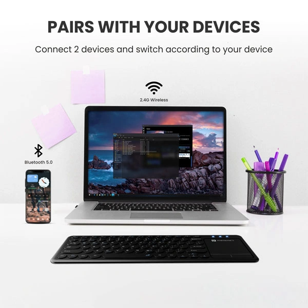 Portronics Bubble Pro Wireless Keyboard with Touchpad